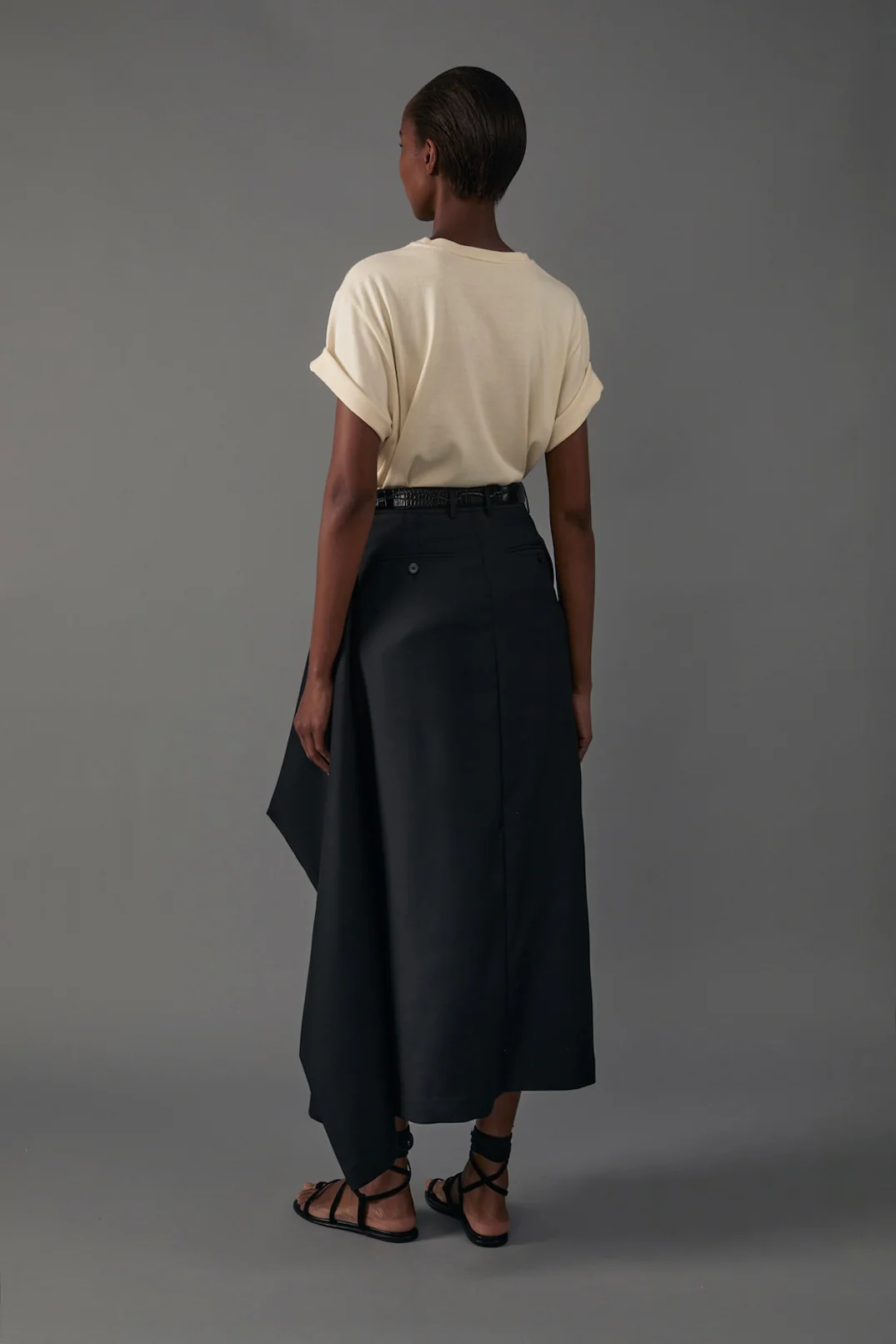 Augusta Skirt in Silk Wool - Image 10
