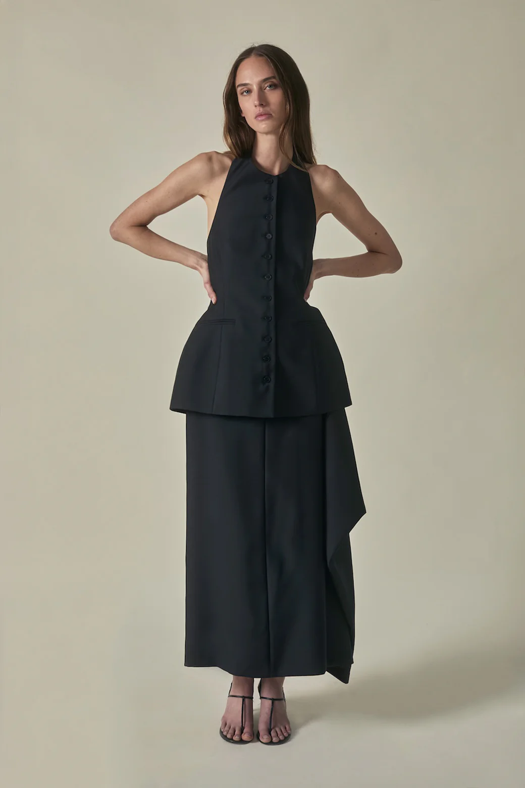 Augusta Skirt in Silk Wool - Image 4