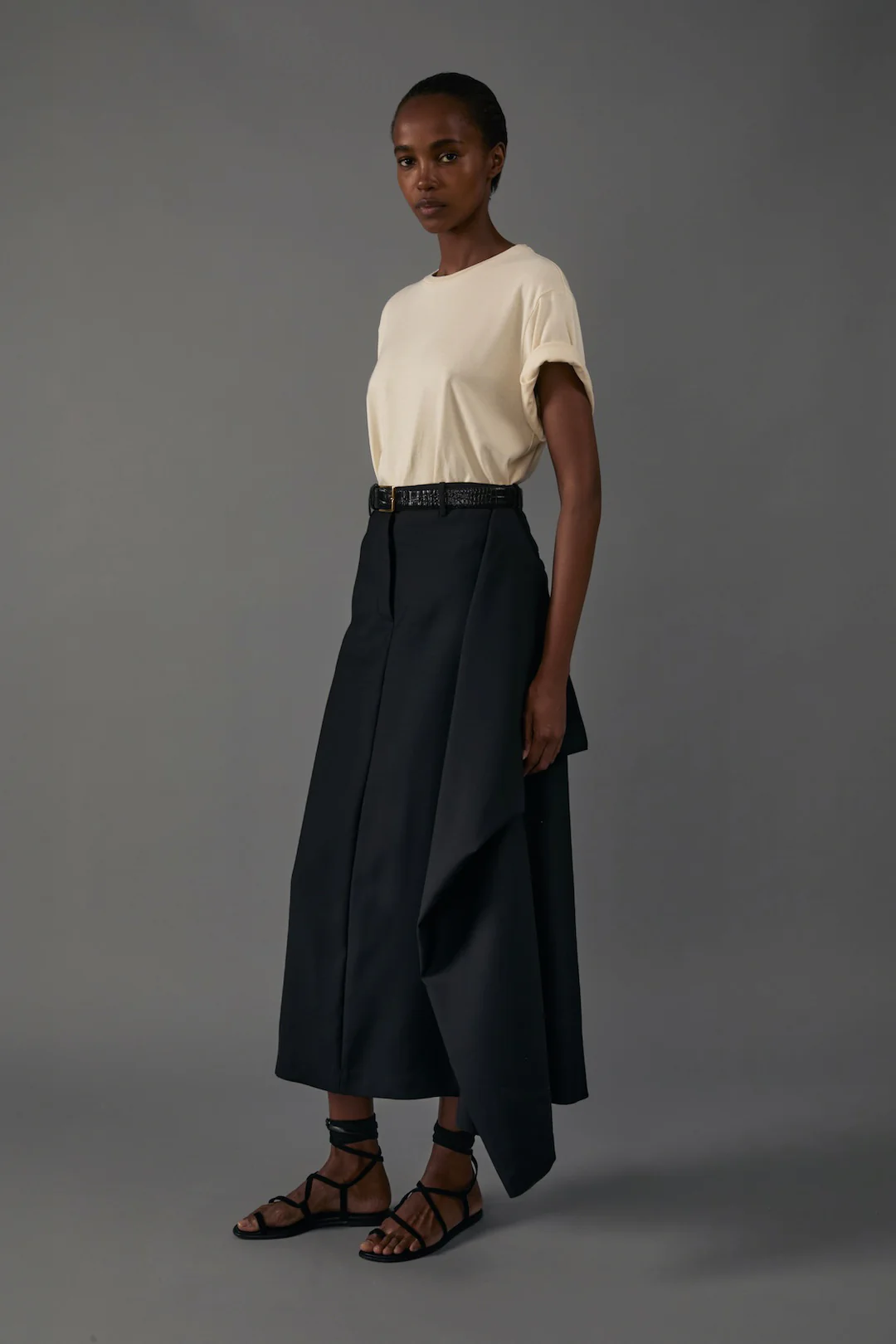 Augusta Skirt in Silk Wool - Image 7