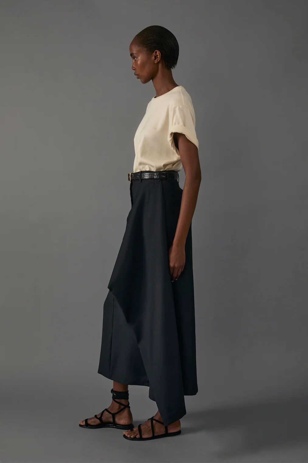 Augusta Skirt in Silk Wool - Image 8
