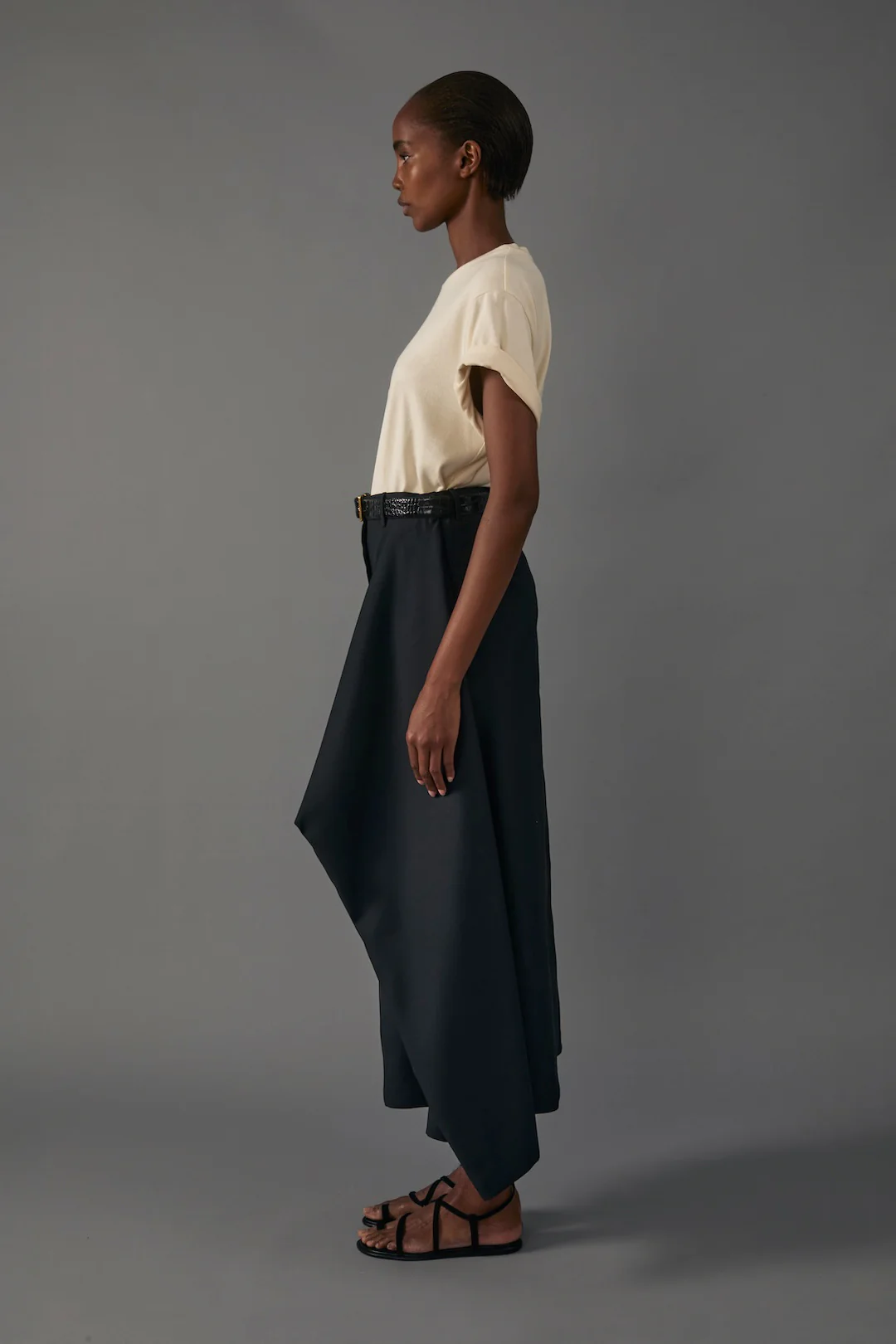 Augusta Skirt in Silk Wool - Image 9