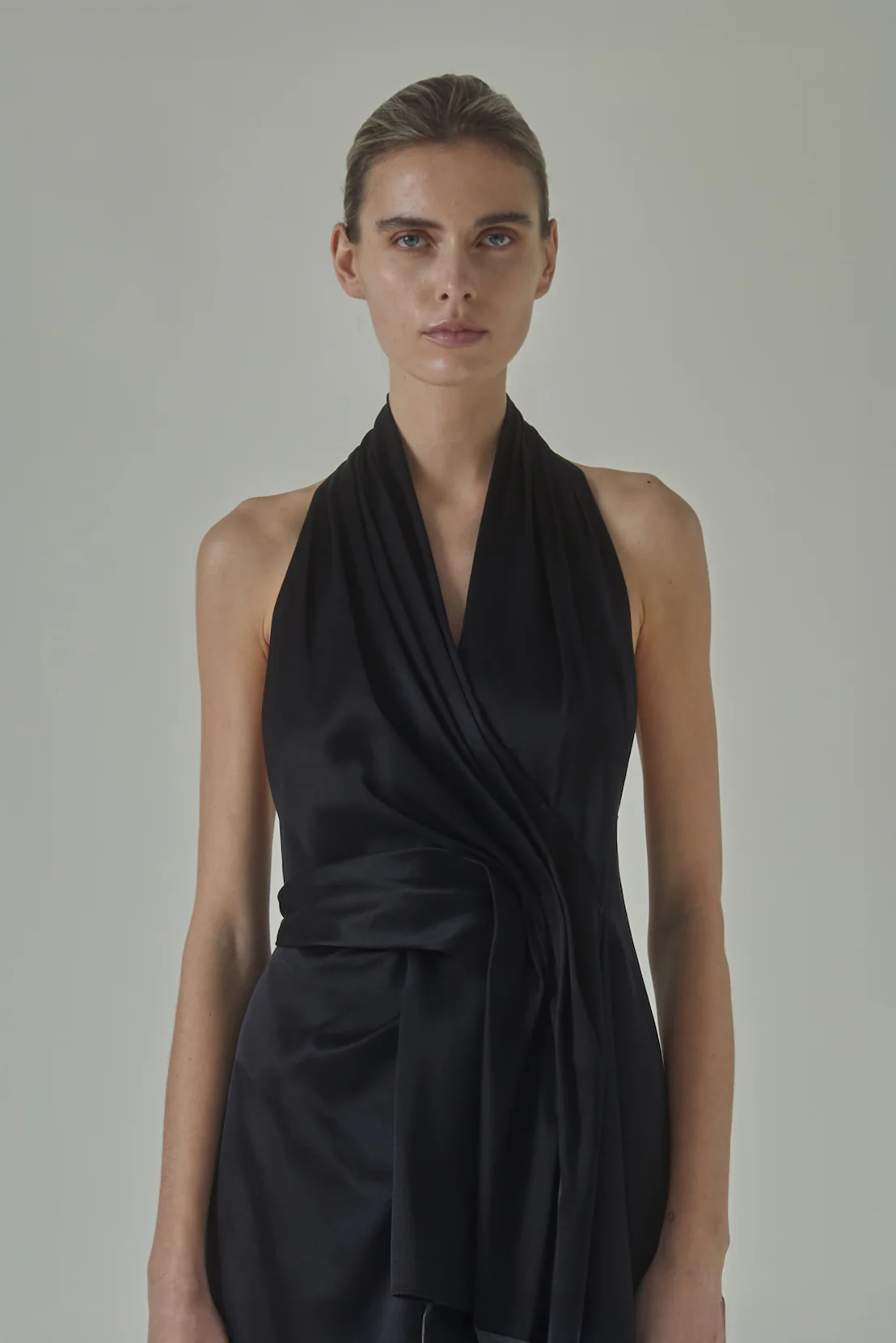 Barbara Dress in Satin - Image 3