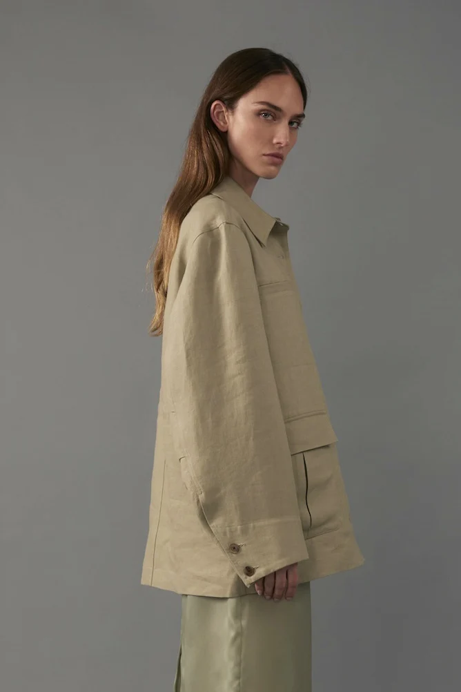 Barn Jacket in Linen - Image 5