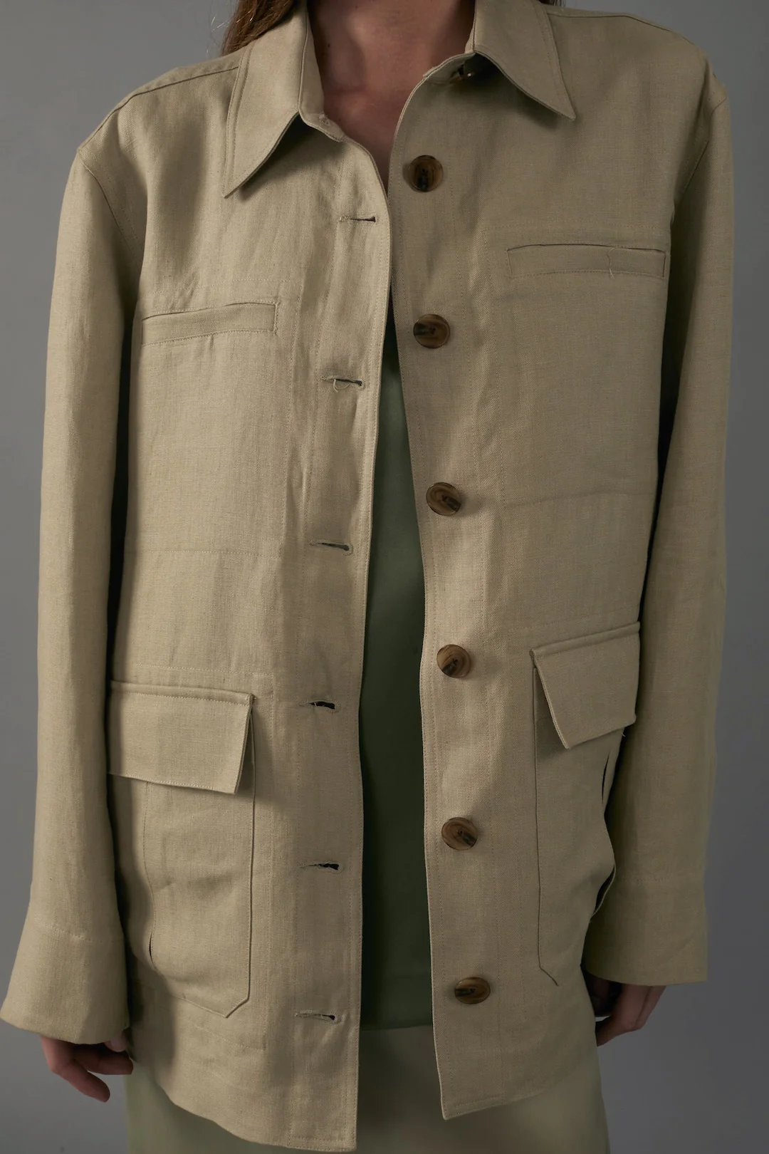 Barn Jacket in Linen - Image 7