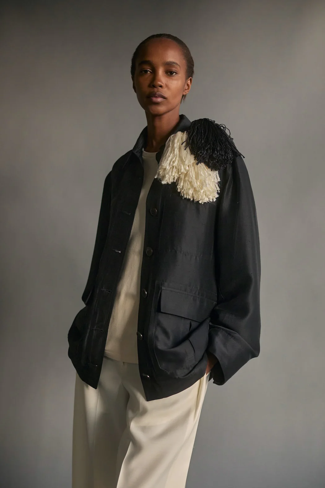 Barn Jacket in Silk - Image 7