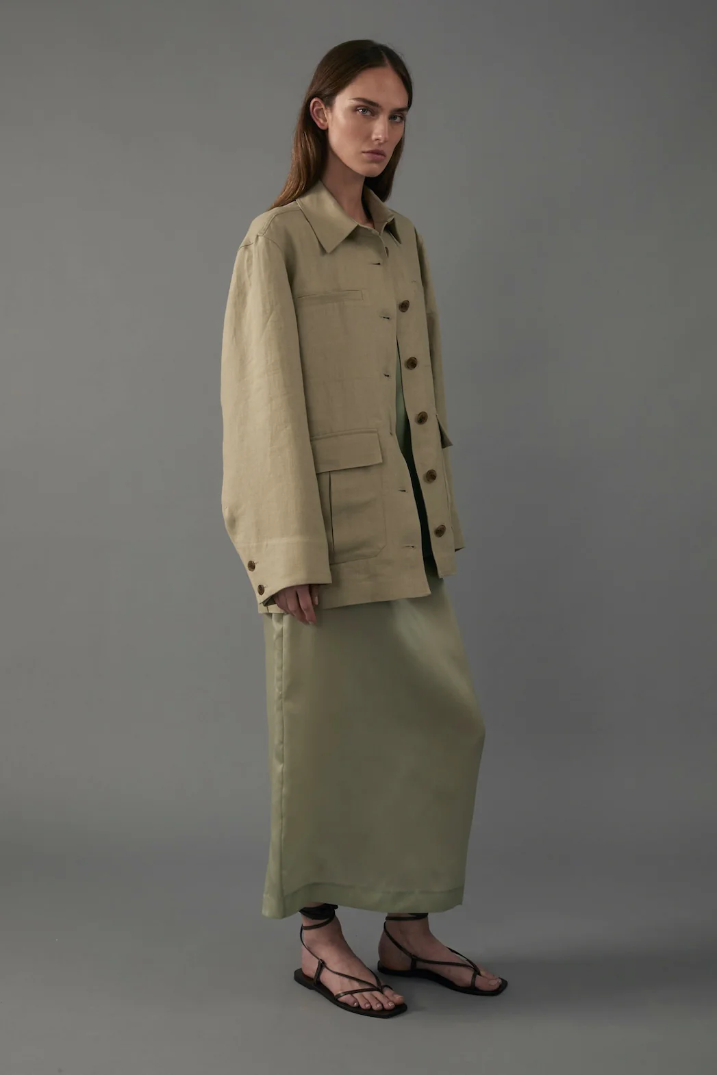 Irene Skirt in Moss - Image 8