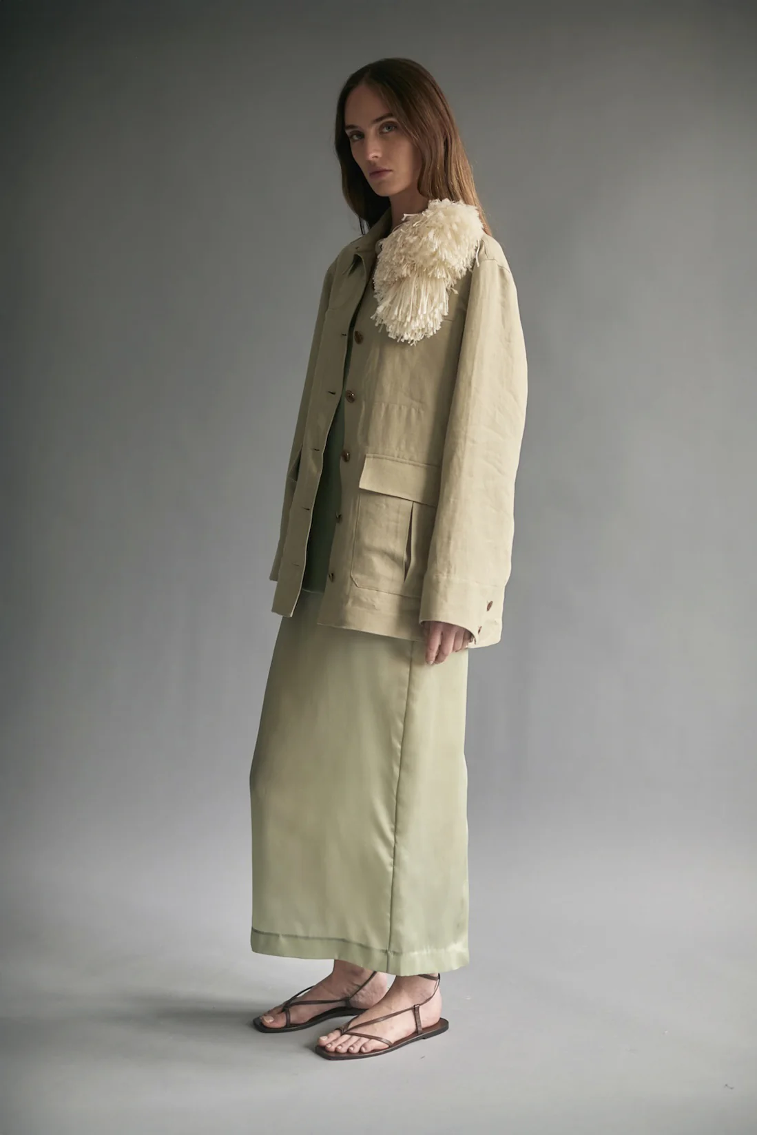 Irene Skirt in Moss - Image 9