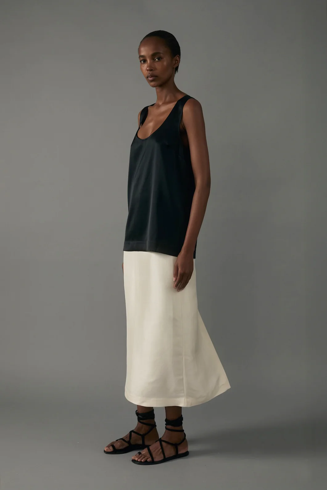 Irene Skirt in Shantung - Image 3