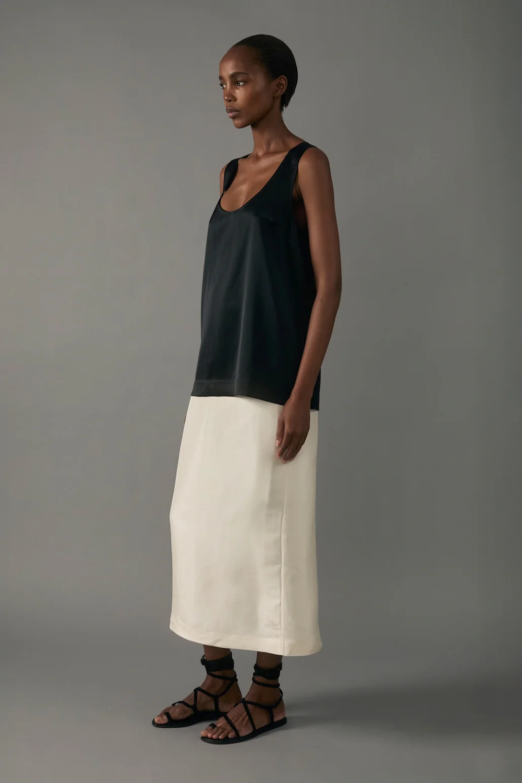 Irene Skirt in Shantung - Image 5