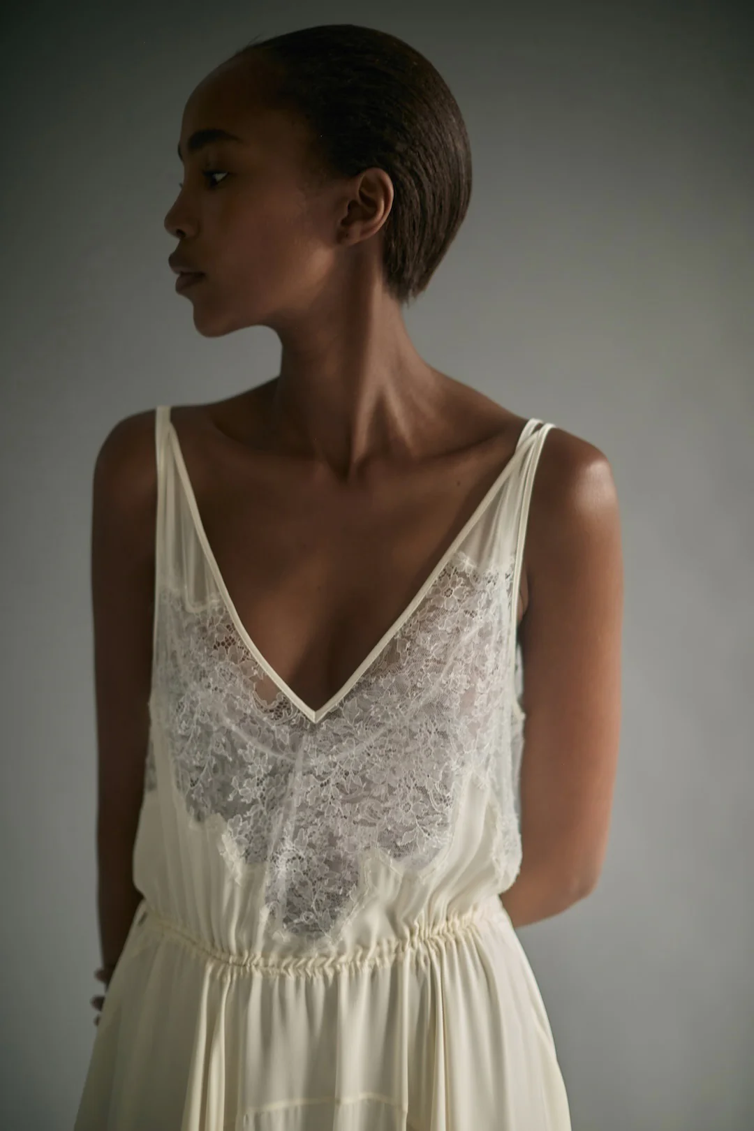 Josephine Dress in Ivory - Image 9