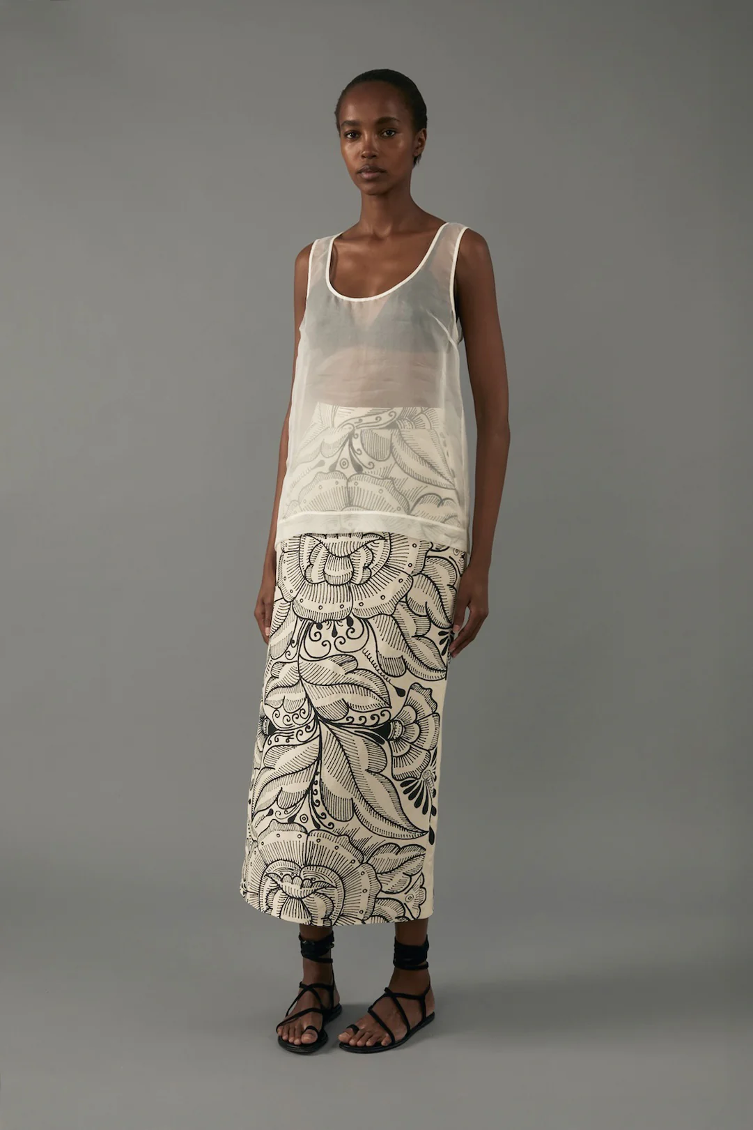Lexi Skirt in B.R.B Print - Image 7