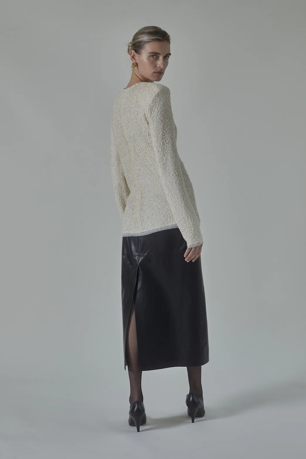 Lexi Skirt in Leather - Image 5