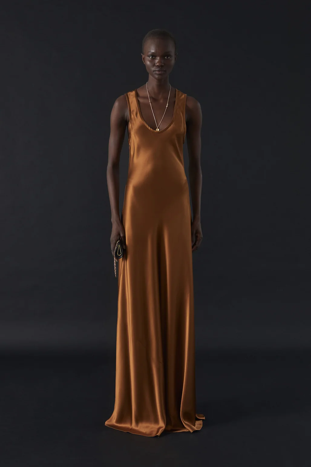 Margot Dress in Burnt Sienna - Image 3