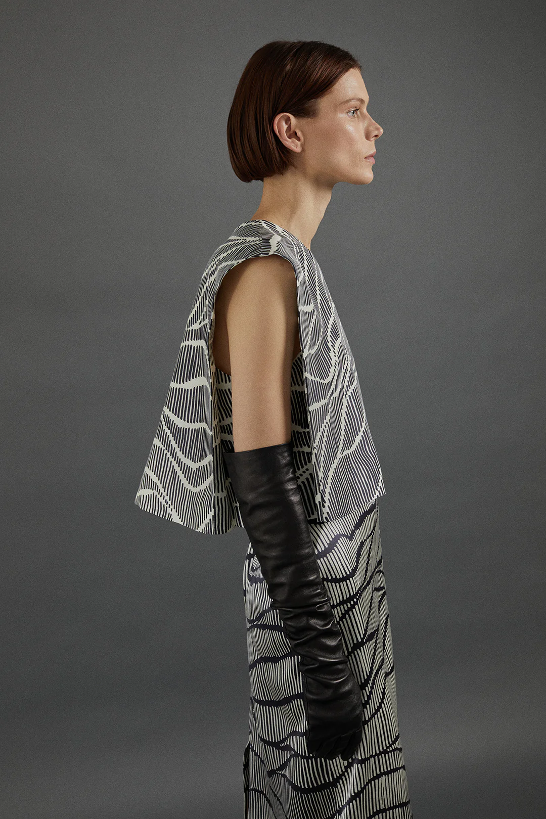 Milagros Top in Linear Print - Image 9