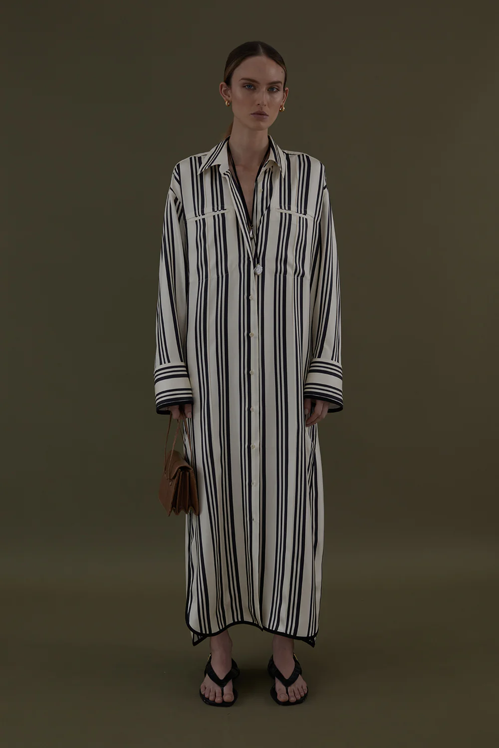 Viviana Dress in Stripe - Image 3