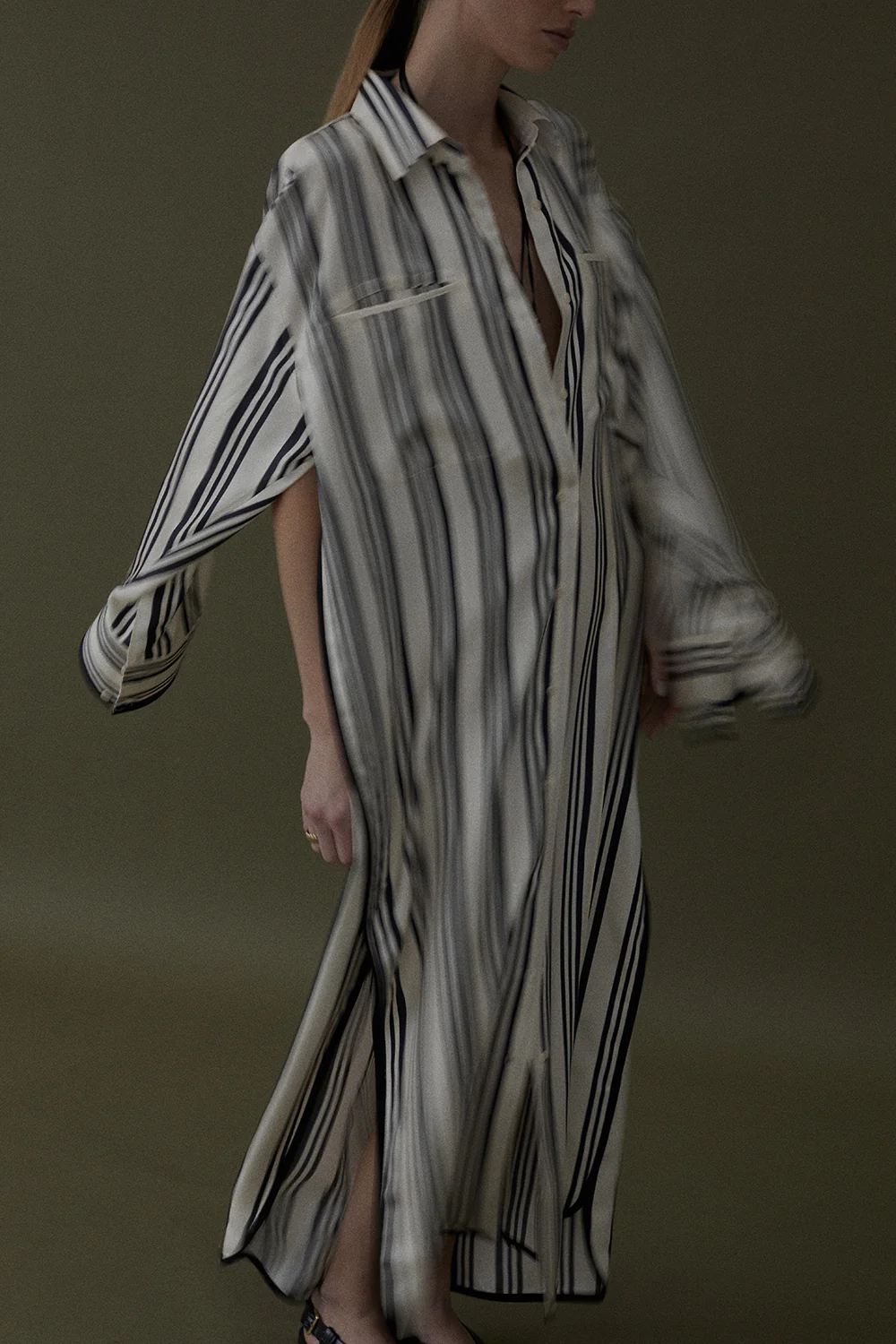 Viviana Dress in Stripe - Image 6