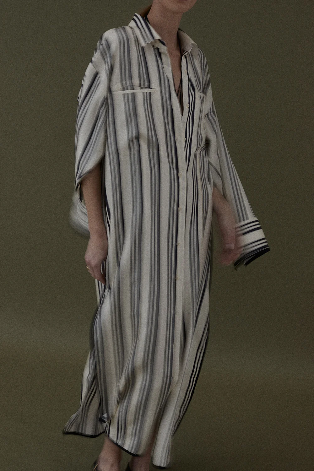 Viviana Dress in Stripe - Image 9